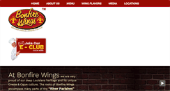 Desktop Screenshot of bonfirewings.com